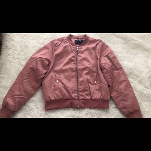 Pink Forever21 Bomber Jacket